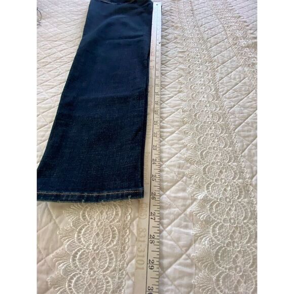 Sonoma Boyfriend Jeans High Waisted Blue Dark Wash Ankle Length Size 4 - Picture 7 of 9